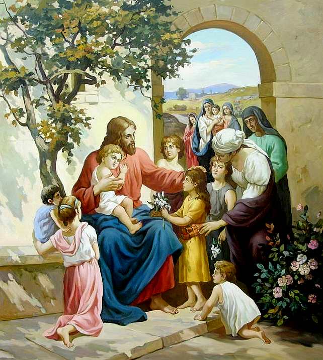 Иисус любит сильно детей